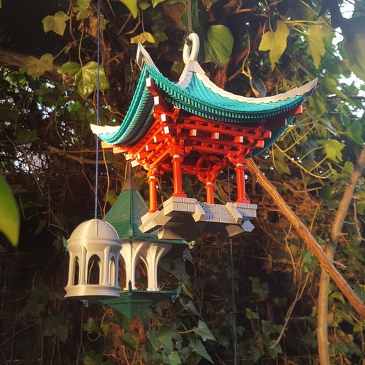 20230113_110308.jpg Mangeoire d'oiseaux en forme de temple aérien japonais