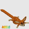 a2.jpg Fennec Articulado Multi-Color 3MF | Flexi | Bambu Ready