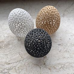 IMG_4533.jpg STL-Datei Easter EGG Hollow Out Voronoi (Osterei)・Vorlage für 3D-Druck zum herunterladen