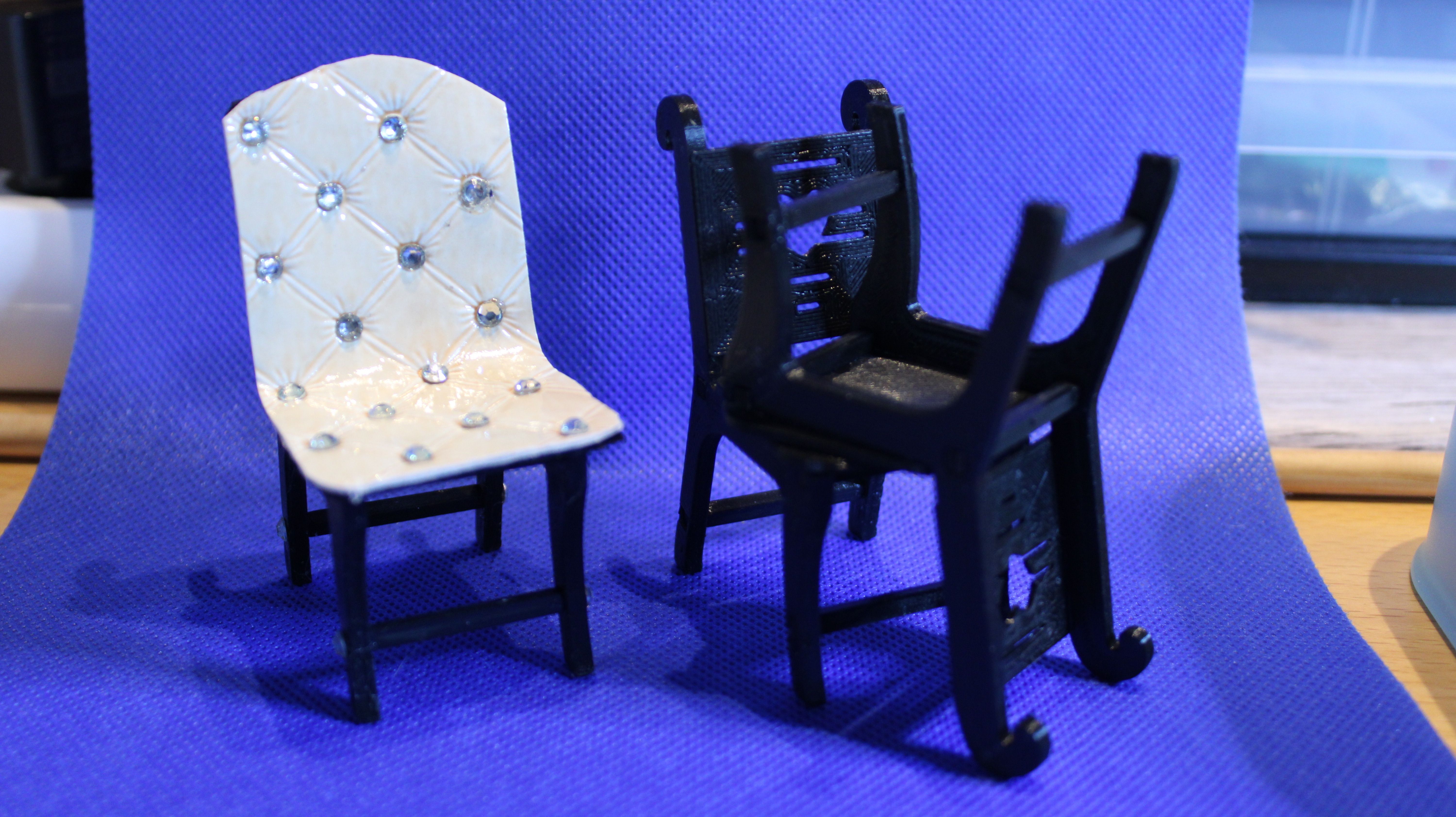 Free STL file 1/12 and 1/6 Miniature chair・Design to download and 3D ...