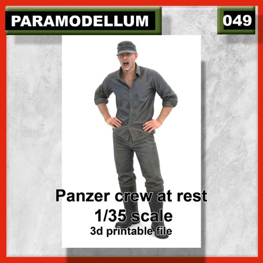 049 Panzer crew at rest 1/35 scale