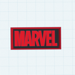 Screenshot-27.png STL-Datei Marvel Logo Wandbild・3D-druckbare Vorlage zum herunterladen