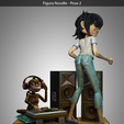 pose 2 render.png Noodle Gorillaz figure 3D print model