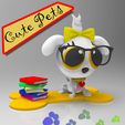 Aghata-1.jpg Cute Pets Little Pets Collectable Doggy AGHATA 3D print model