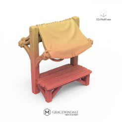 1000X1000-Gracewindale-stall-canopy.jpg STL file Canopy Market Stall・Template to download and 3D print