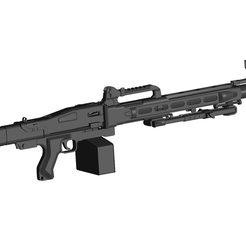 CETME-Ameli-machine-gun.png OBJ file CETME Ameli machine gun・3D printable model to download