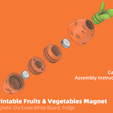 Magnet-002.png 3D Printable Fruits & Vegetables Magnet