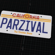 a5b0e007-bffc-4bf0-bd2d-ab57e7cdce74.png Ready Player One Parzival License Plate