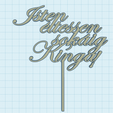 Kinga.png Isten éltessen sokáig Kinga - Cake Topper