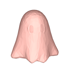 model.png Cute ghost low poly