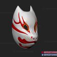 ghost_of_tsushima_mask_of_Tomoe-09.jpg Ghost of Tsushima Japanese Kitsune Fox Mask - Shattered Mask of Tomoe