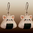IMG_0633.png Cat Onigiri Earring/Keychain