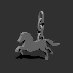 front.jpg Horse Key Chain