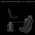 Proyecto-nuevo-2023-08-07T221219.417.png CUSTOM LEATHER SEAT 2 FOR MODEL KIT / RC / CUSTOM DIECAST
