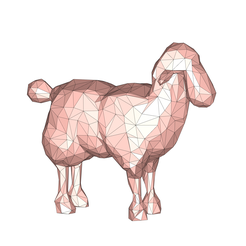 model.png Sheep low poly