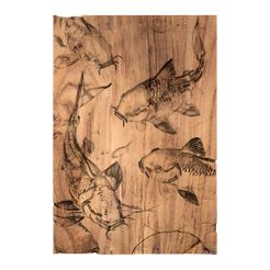 Koi-fish-1.jpg Poisson Koi low poly home decor wall art