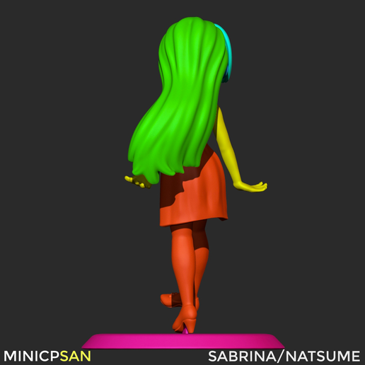 C.png Sabrina / Natsume - Elegant Red Dress - Pokémon Anime Figure - 3D Printing