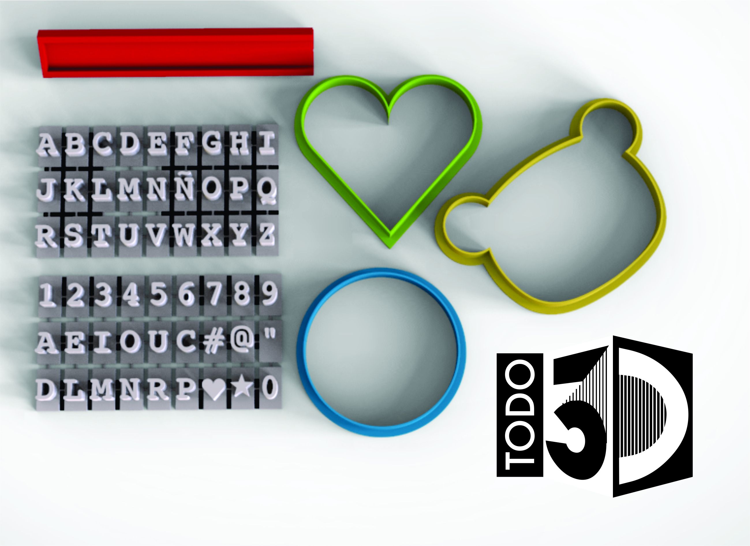 P3.jpg Télécharger le fichier STL gratuit lettres de timbres de biscuits • Objet pour impression 3D, emilianobene94
