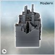 3.jpg Set of Eight Modern Ruined Buildings with Chimneys (13) - Modern WW2 WW1 World War Diaroma Wargaming RPG Mini Hobby