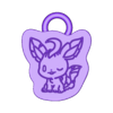 chibi leafeon keychain.stl Брелок Pokemon Chibi All Eeveelutions
