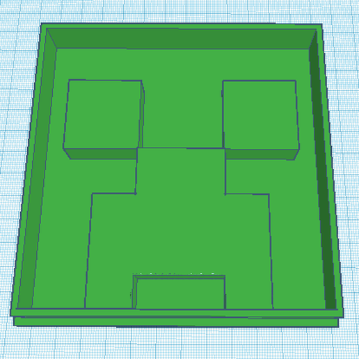 Minecraft Creeper Cookie Cutter 3D model