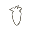 Carrot1.png Cookie Cutter Carrot