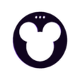 Face_Mickey_Outline.stl Disney Magic Band Reader