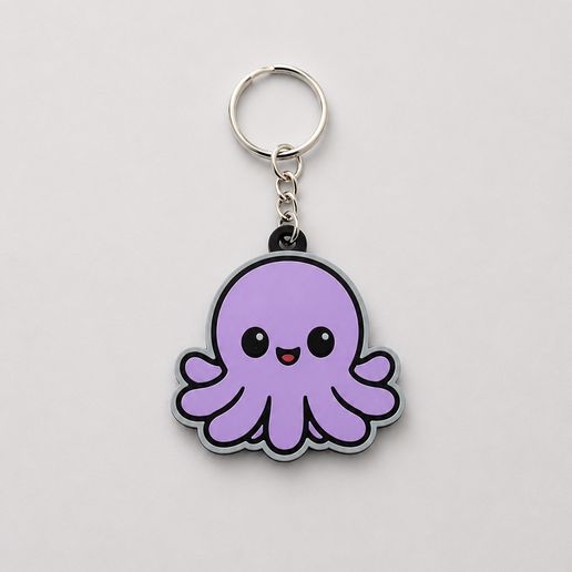 adorable Octopus Keychain