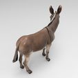 burr5.jpg 1/32 Scale Standing Donkey - Realistic Farm Animal Figure for Slot Car Diorama, Rural Scene & Miniature Display