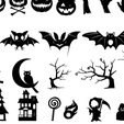 assembly6.png HALLOWEEN Art Wall - Set of 252 models