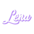 text_second.stl "Lena" Name Lightbox, Led lamp