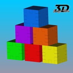 CUBOS.jpg STL file Puzzle Cubes 6 different・3D printing idea to download