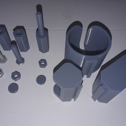 20230414_140552.jpg STL file Can/ Bottle Holder with Interchangeable Desk Clamp・3D printer design to download