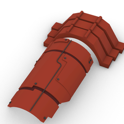 Armguard-Isaac.png STL file Dead Space Rig Level 3 ArmBrace and Shoulder Protectors・Template to download and 3D print