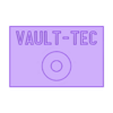 Vault-Tec_Sign_No_Holes.stl Fallout Vault Tech Logo