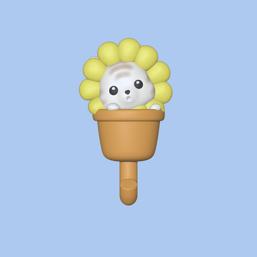 Cat Flower1.PNG A cute cat flower key holder for decoration