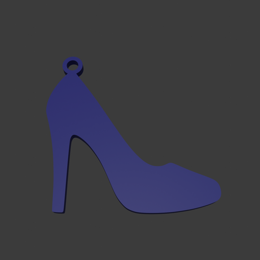High Heel Shoe Charm – 3D Printable Token