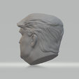 4.png Donald Trump Head 3D Model 3D print model