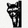 project_20230518_0956393-01.png raccoon on tree wall art woodland animal wall decor 2d art
