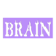Brain_stencil.stl Glow brain