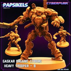 720X720-gaskar-organic-cyborg-heavy-trooper-b.jpg Fichier 3D GASKAR ORGANIC CYBORG HEAVY TROOPER・Modèle à télécharger et à imprimer en 3D