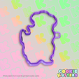 150_cutter.png BIG HAT SMILEY CHEF COOKIE CUTTER MOLD