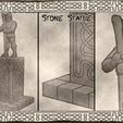 01.jpg Stone Statue for Dungeons & Dragons, Warhammer Fantasy or tabletop games.