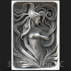 1.png Archivo 3D Modelo 3D Archivo STL para CNC Router Láser e Impresora 3D Mujer 2・Diseño de impresora 3D para descargar