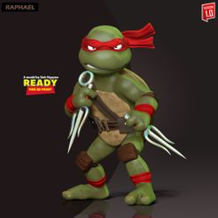 Raphael.jpg Fichier 3D Raphael - Les Tortues Ninja mutantes・Modèle imprimable en 3D à télécharger