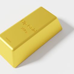 HipGold_00.jpg Fichier STL Butter Dish - Goldbar Hip Gold / Lingot d'or de la hanche・Objet imprimable en 3D à télécharger