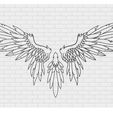 alas-adorno-pared-A.jpg Wings for 2D wall decoration