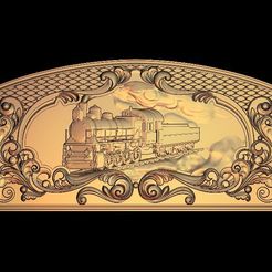 23.jpg old locomotive train smoking frame
