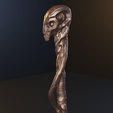 untitled8.png Alastor Mad-eye Moody walking stick - STL files for 3D printing 3D print model