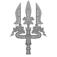 Shuang Long San Cha Ji -01-PNG.png Tridente cinese classico a doppio dragone